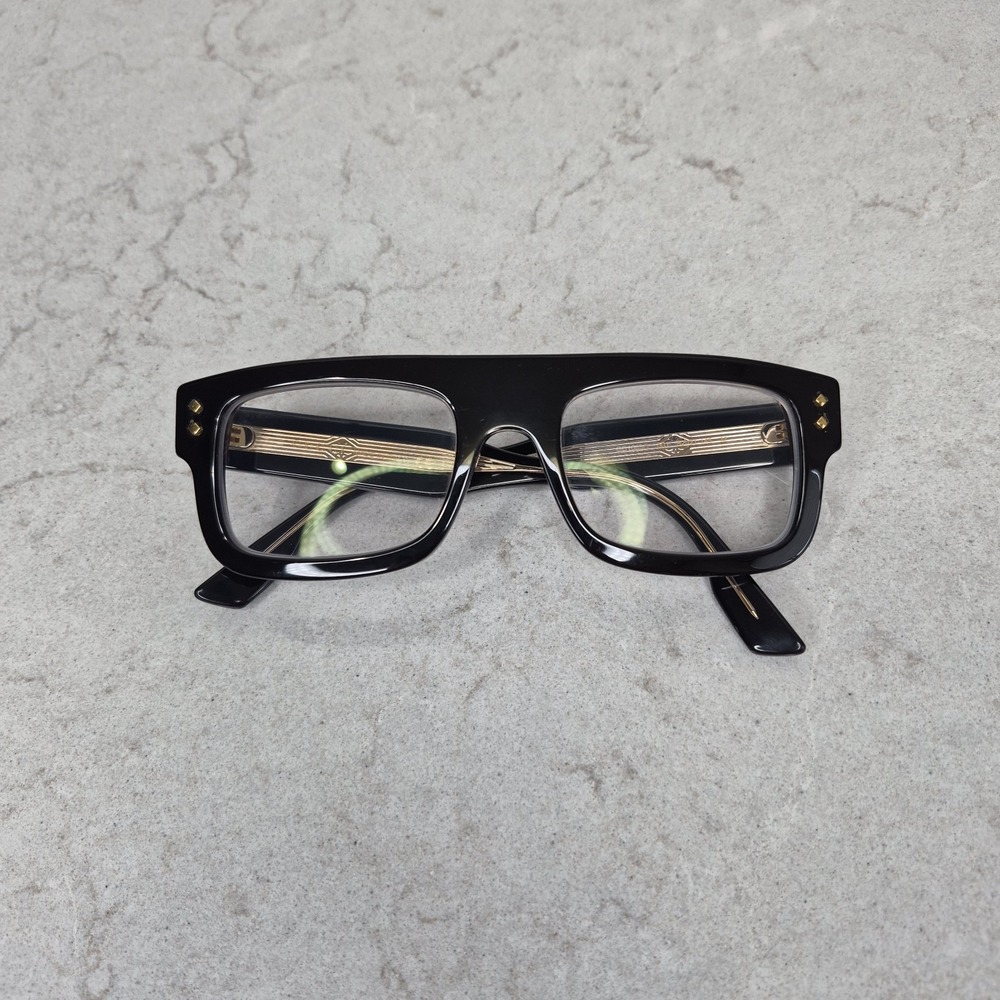 Gucci GG1085O Square Full Rim Black Plastic Eyeglass Frames 52-21-145 - Picture 2 of 11